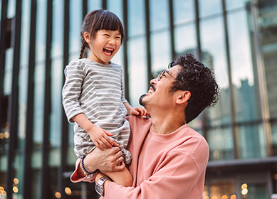 Father and child with Medi-Cal in the Inland Empire