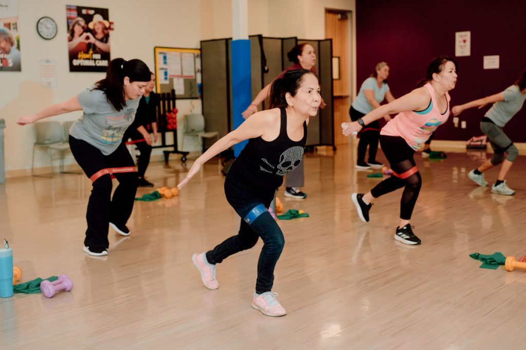 Inland Empire residents do yoga at the CRC