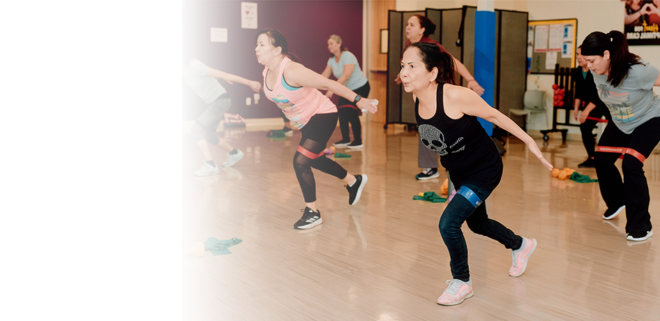 women excercise in the Inland Empire.