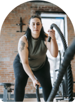 Woman exercises to lose weight in the Inland Empire