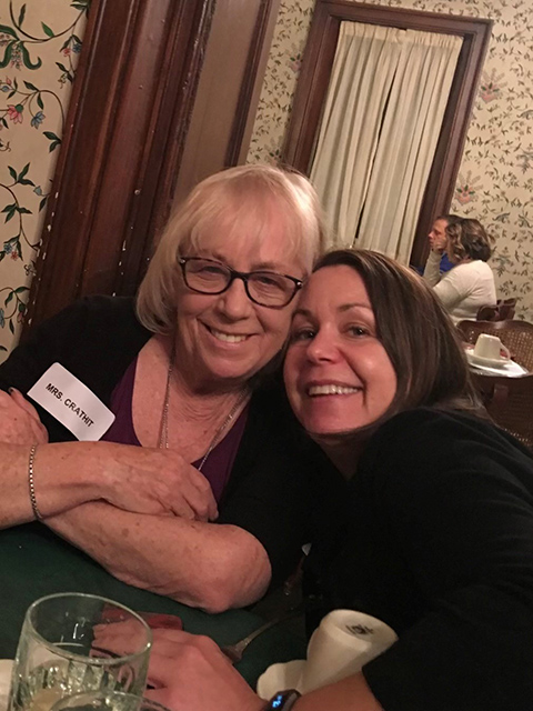 Inland Empire Health Plan Chief Operating Officer Susie White, right, and her later mother, Jo Wright.